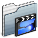 Movies Folder Graphite Icon
